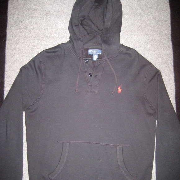 black polo pullover hoodie